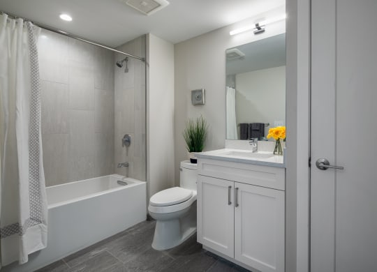 Bathroom interior at Saint James Place, Cambridge, MA 02140